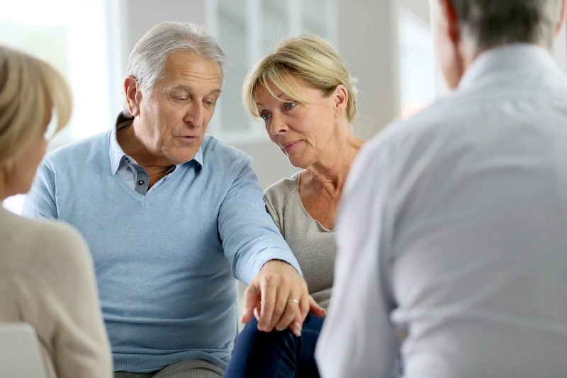 A Session of Group Therapy for Empty Nest Syndrome