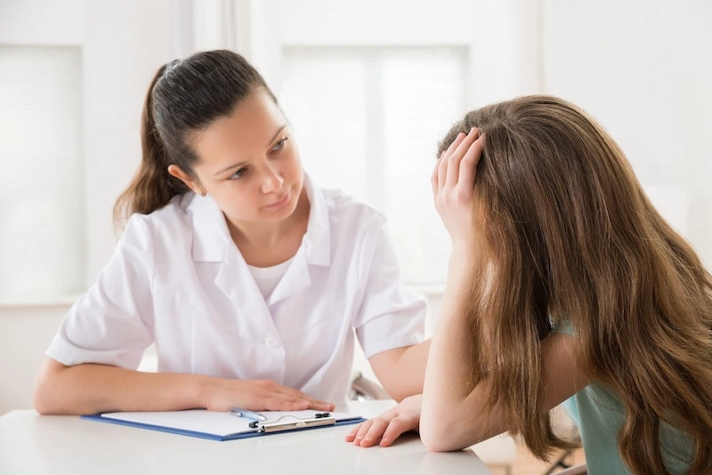 a session with a specialized child and adolescent psychiatrist
