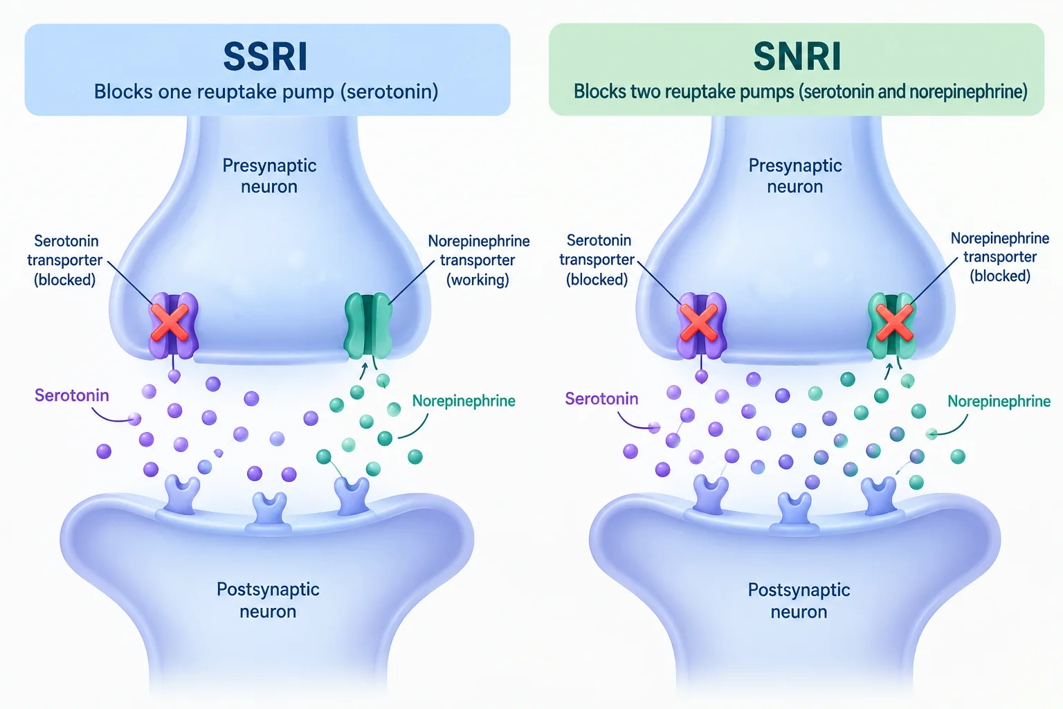 ssri vs snri​ compared